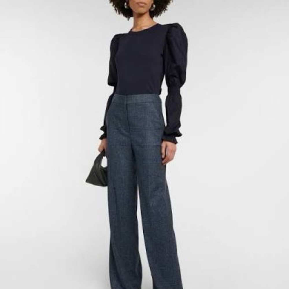 Veronica Beard Jeans Fawn Puff-sleeve Top